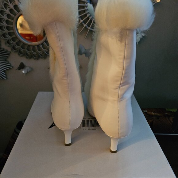 Midnight Velvet Faux Fur Trim Boot Sz 9.5 - Picture 4 of 8